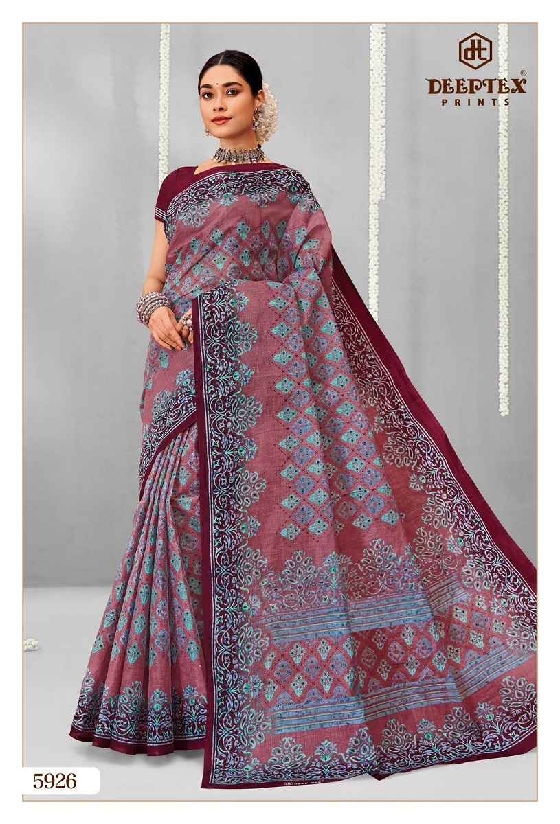 Deeptex Prints Mother India Vol 59 Cotton Saree Wholesale Online Price ( 30 pcs Catalogue )