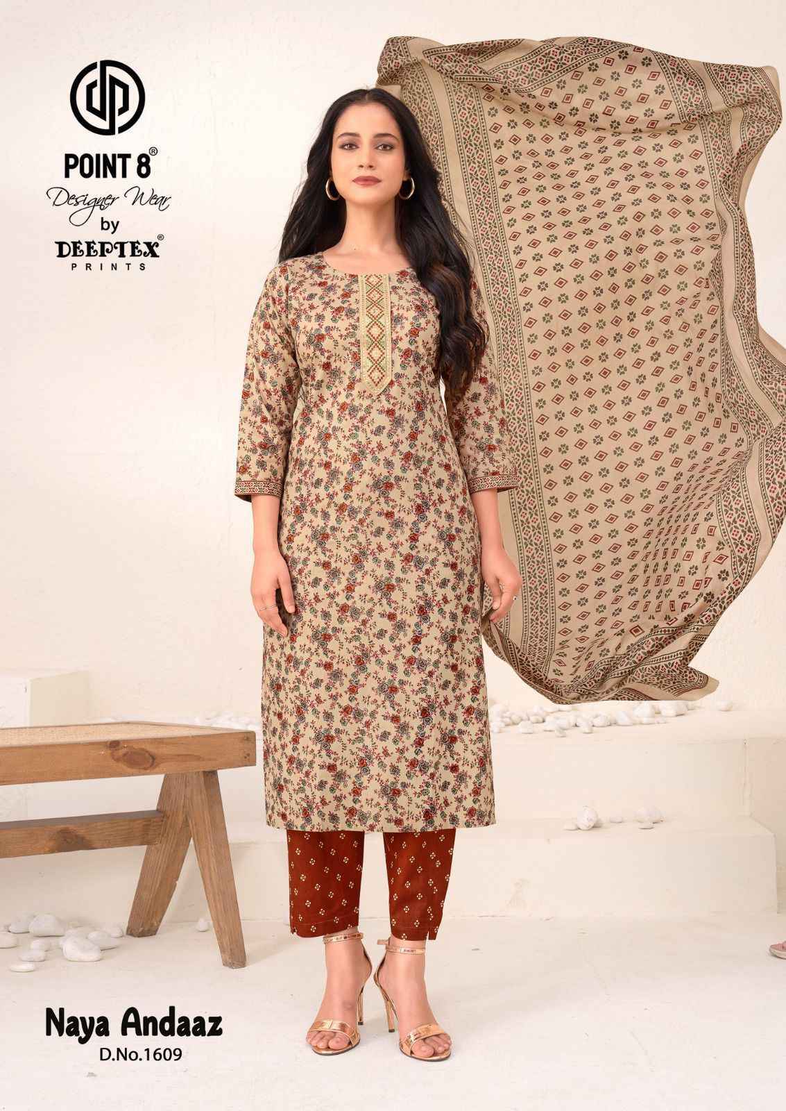 Deeptex Prints Naya Andaaz Vol 16 Cotton Readymade Suits Wholesale Price ( 10 pcs Catalogue )