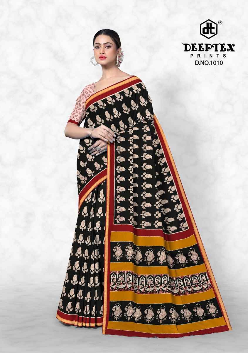 Deeptex Prints Pinky City Vol 1 Pure Cotton Saree Wholesale Price ( 10 Pcs Catalogue )