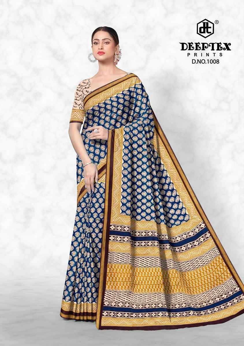 Deeptex Prints Pinky City Vol 1 Pure Cotton Saree Wholesale Price ( 10 Pcs Catalogue )