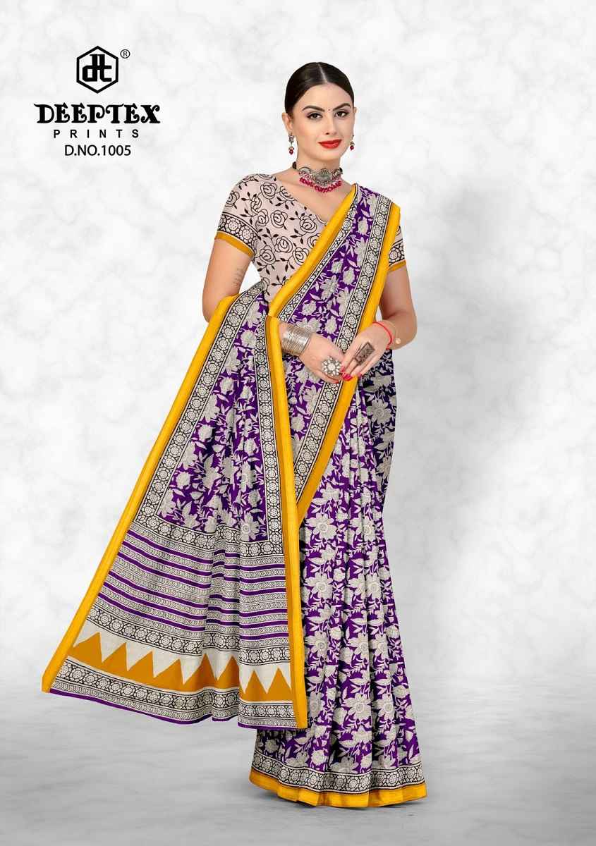 Deeptex Prints Pinky City Vol 1 Pure Cotton Saree Wholesale Price ( 10 Pcs Catalogue )