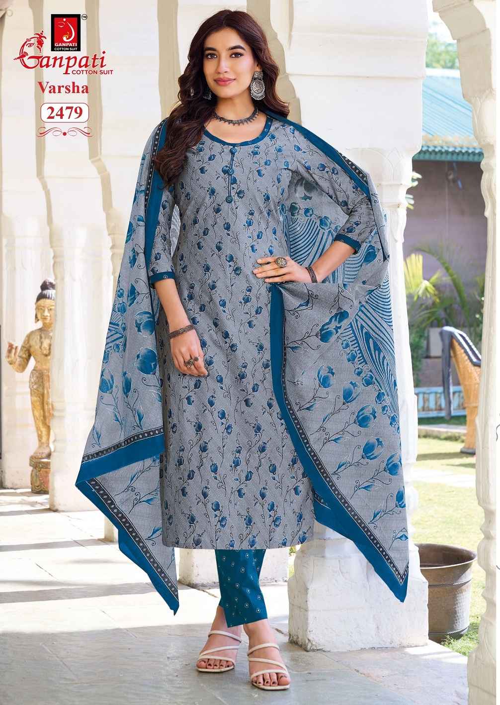 Ganpati Varsha Vol-14 Pure Cotton Readymade Suits Wholesale Price ( 12 Pcs Catalogue )