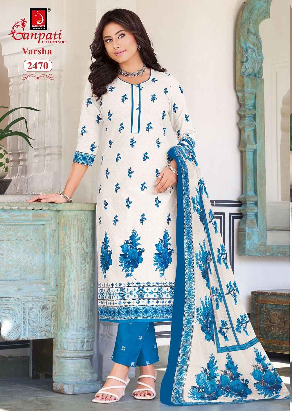 Ganpati Varsha Vol-14 Pure Cotton Readymade Suits Wholesale Price ( 12 Pcs Catalogue )