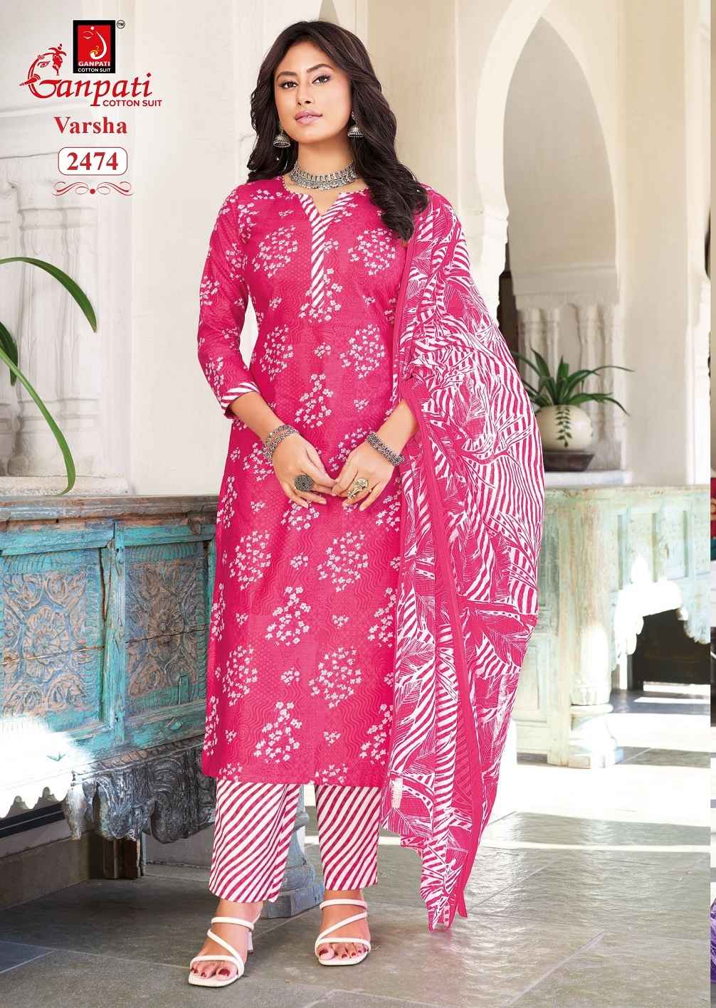 Ganpati Varsha Vol-14 Pure Cotton Readymade Suits Wholesale Price ( 12 Pcs Catalogue )
