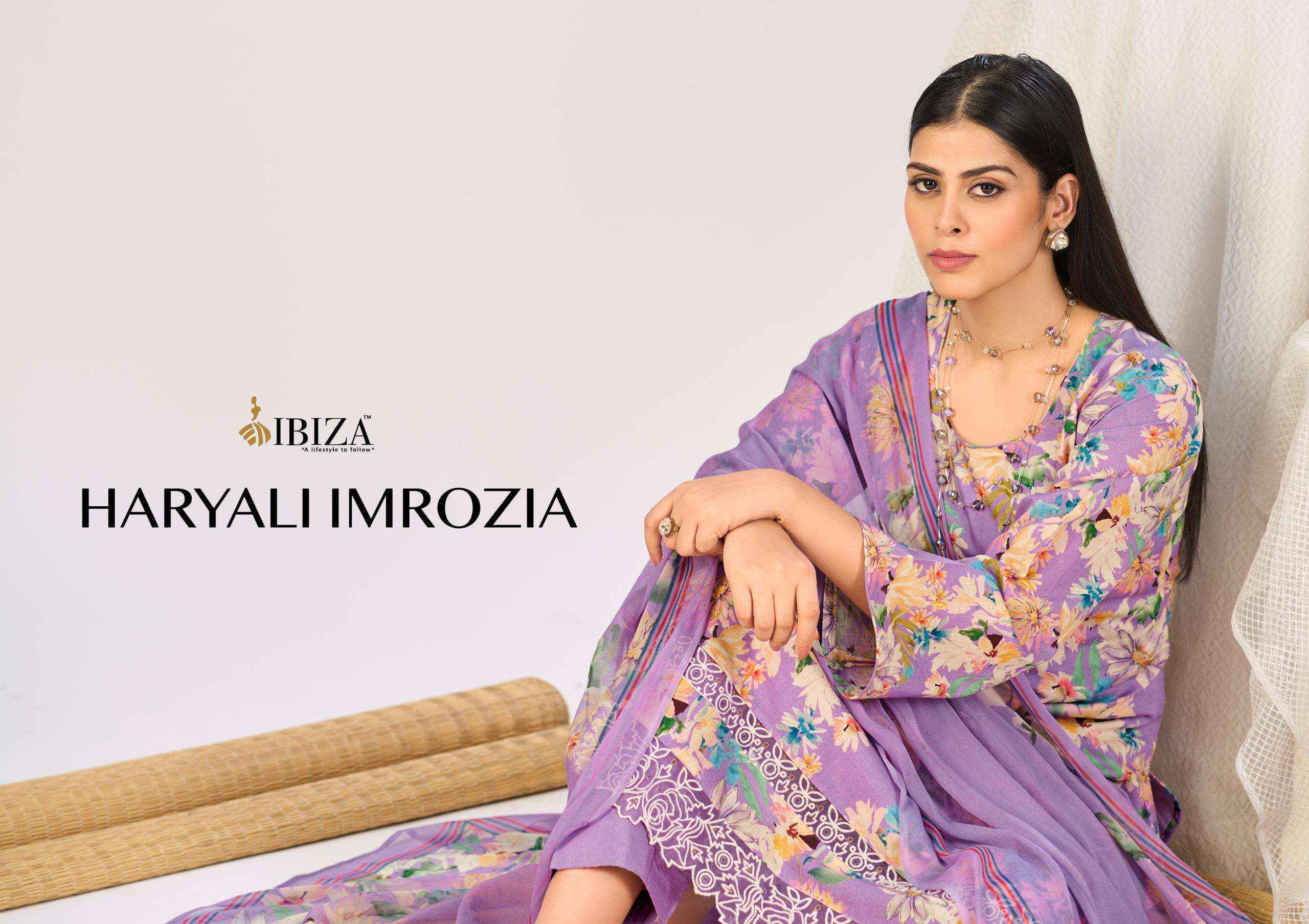 Ibiza Haryali Imrozia Digital Printed Linen Dress Material Wholesale Collection ( 4 Pcs catalog )