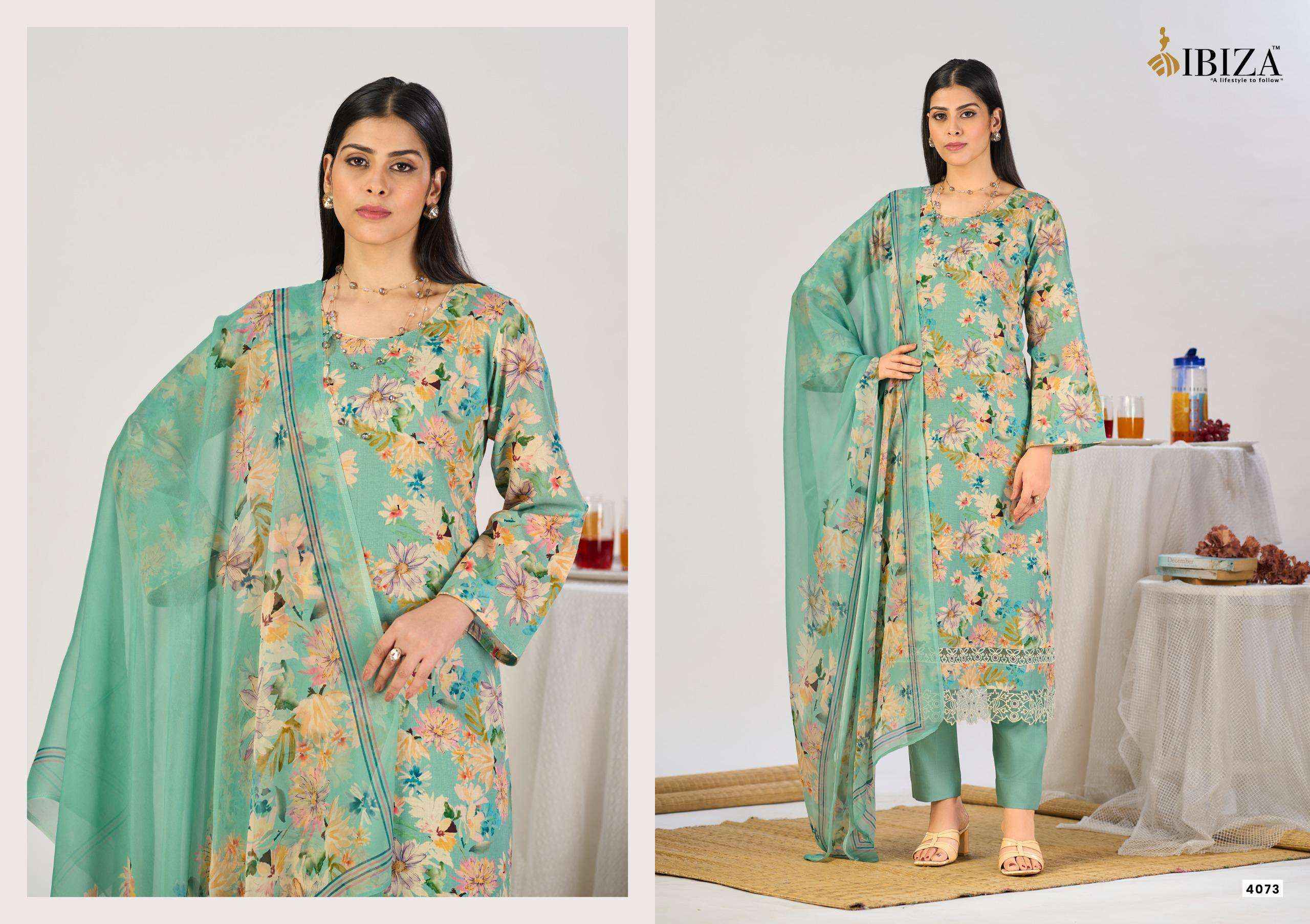 Ibiza Haryali Imrozia Digital Printed Linen Dress Material Wholesale Collection ( 4 Pcs catalog )