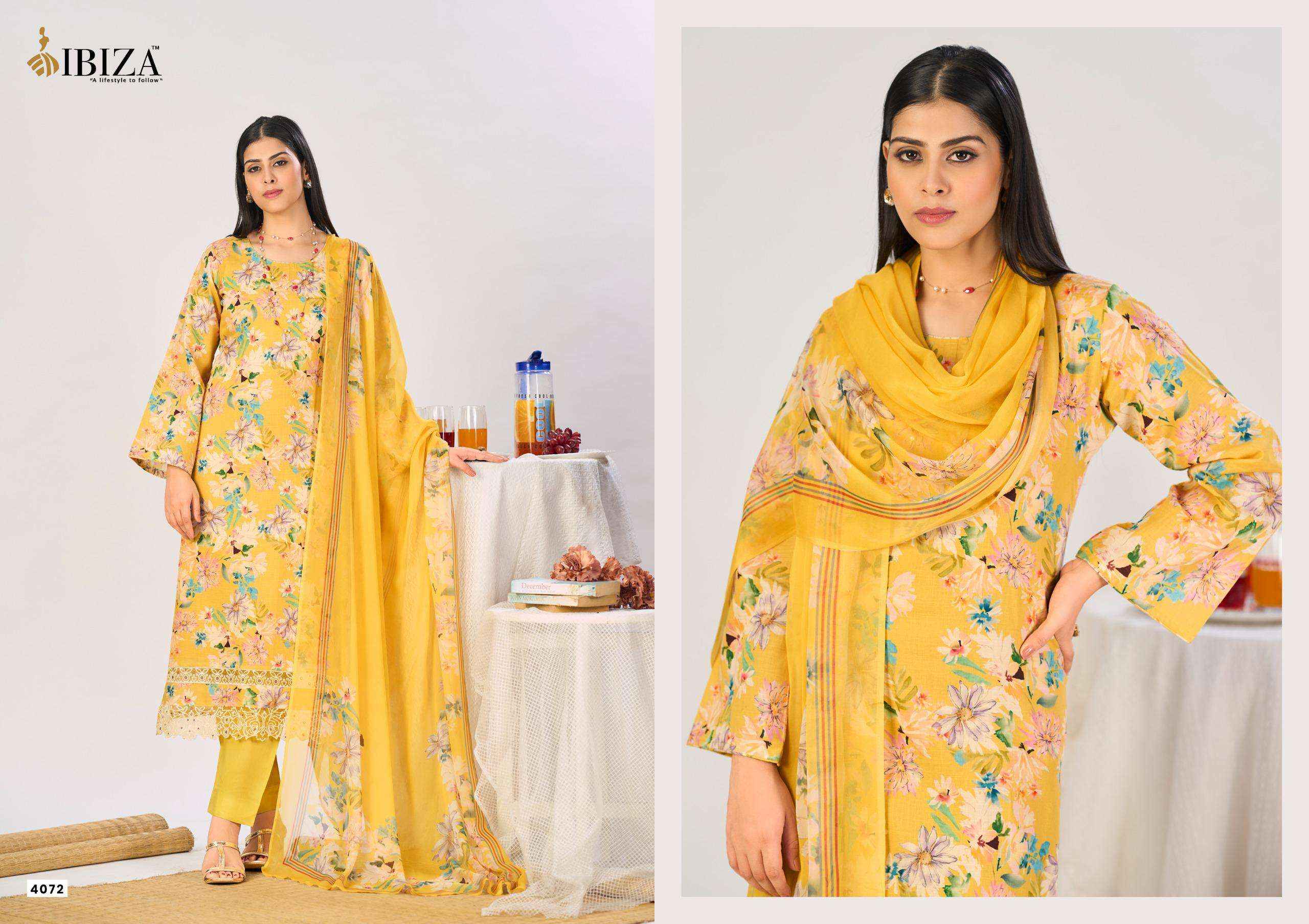 Ibiza Haryali Imrozia Digital Printed Linen Dress Material Wholesale Collection ( 4 Pcs catalog )