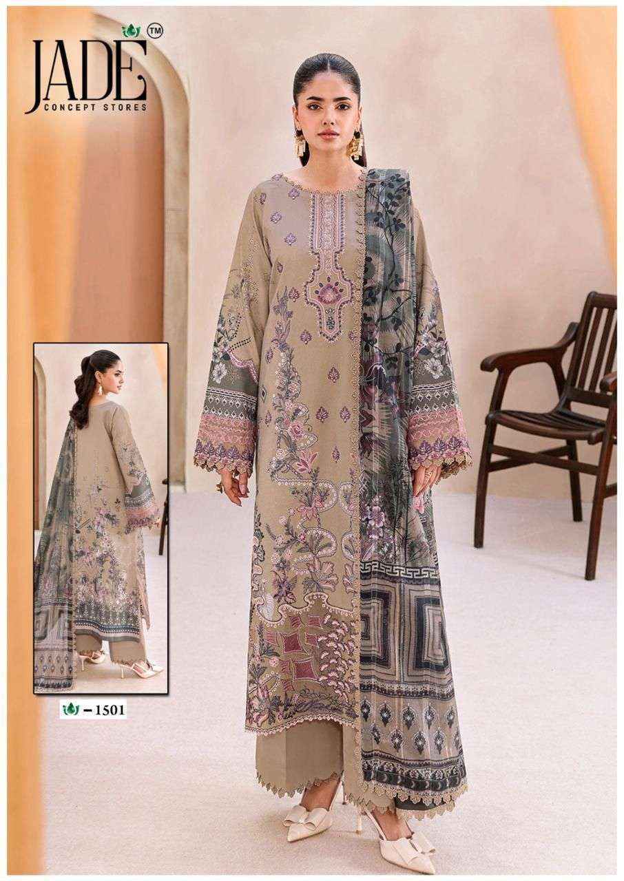 Jade Crimson Vol 15 Lawn Cotton Dress Material Wholesale Collection ( 6 Pcs Catalog )