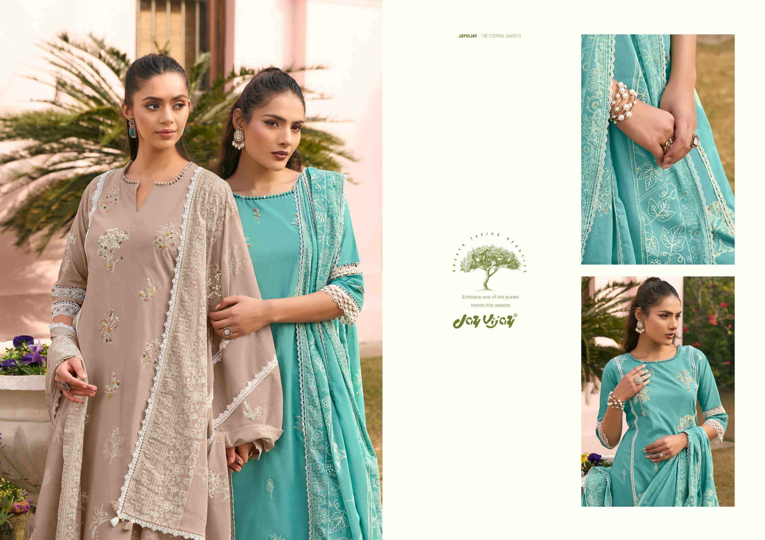 Jay Vijay Mausami Pure Cotton Premium Designs Suit Wholesale Collection ( 6 Pcs Catalog )