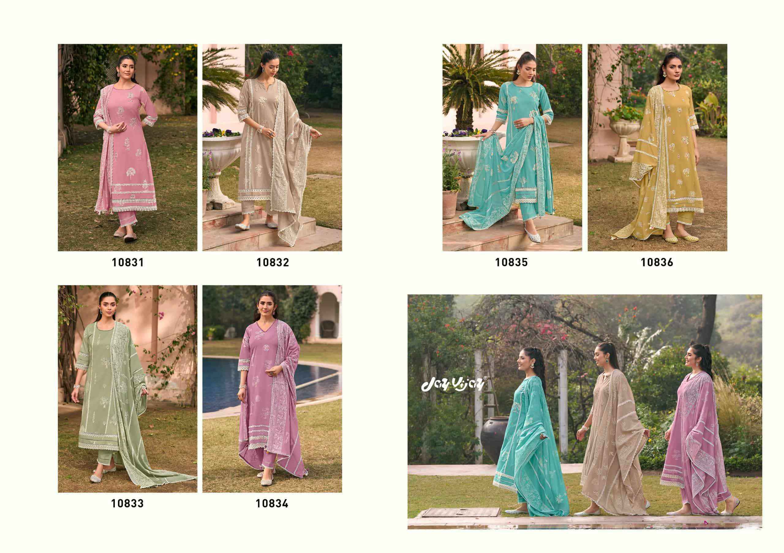 Jay Vijay Mausami Pure Cotton Premium Designs Suit Wholesale Collection ( 6 Pcs Catalog )