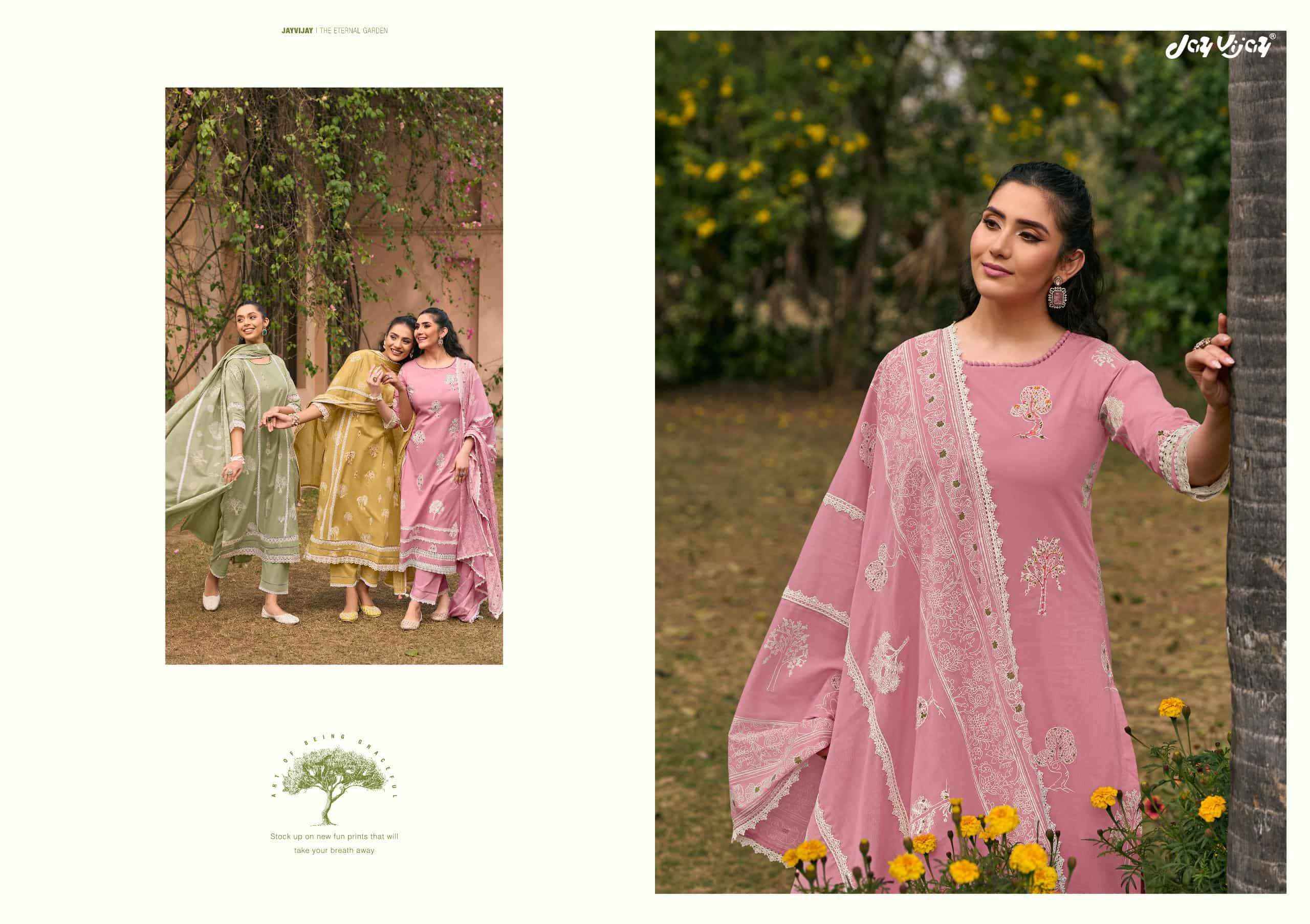 Jay Vijay Mausami Pure Cotton Premium Designs Suit Wholesale Collection ( 6 Pcs Catalog )
