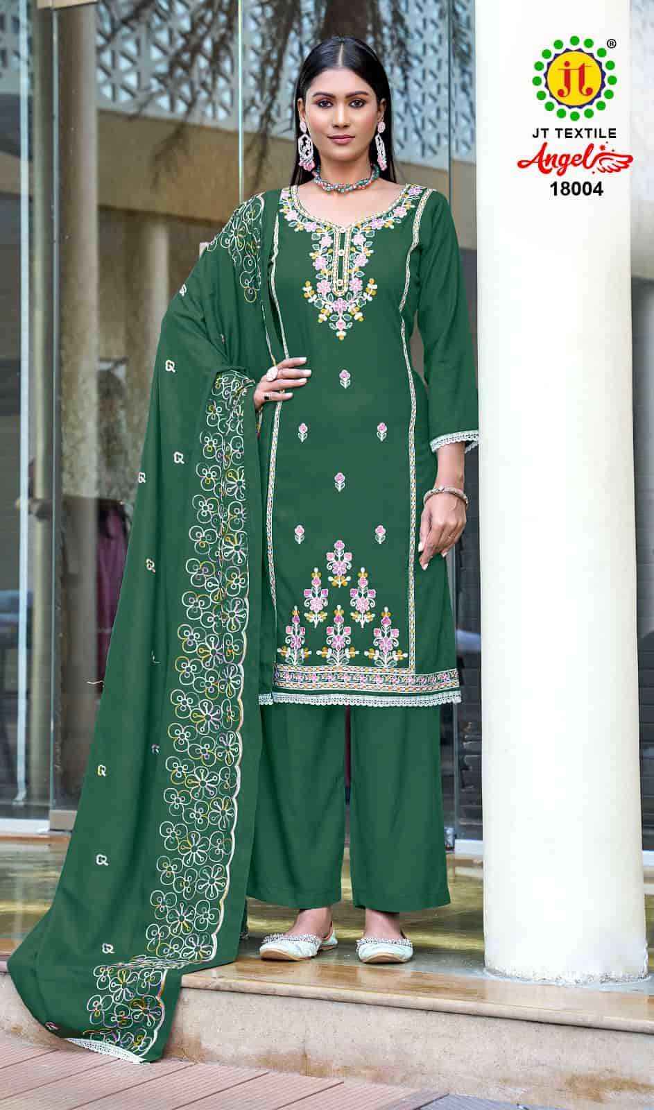 Jt Angel Vol 18 Rayon Pakistani Dress Material Wholesale Price ( 5 Pcs Catalogue )