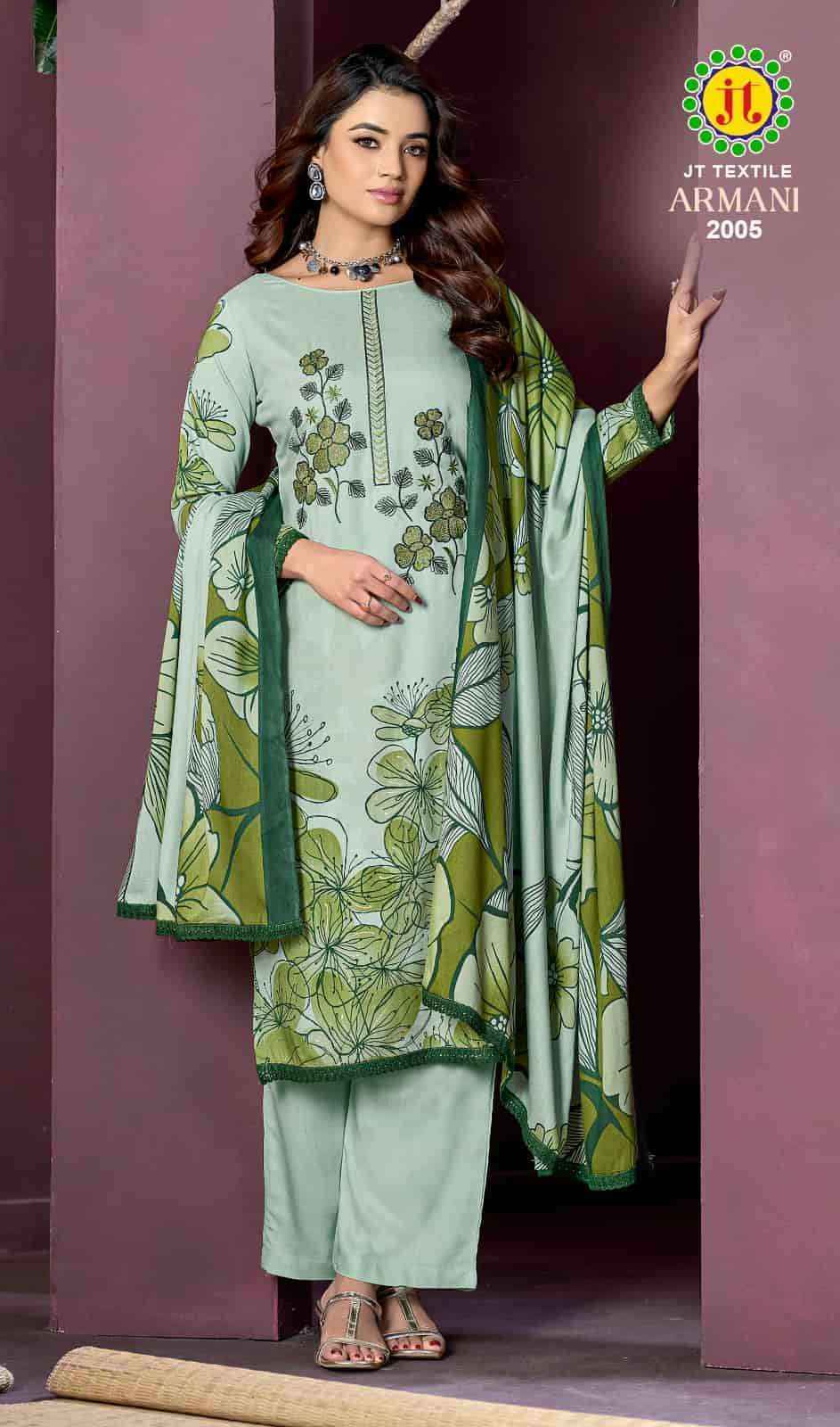 Jt Armani Vol 2 Fancy Rayon Dress Material Wholesale Collection ( 5 Pcs Catalog )