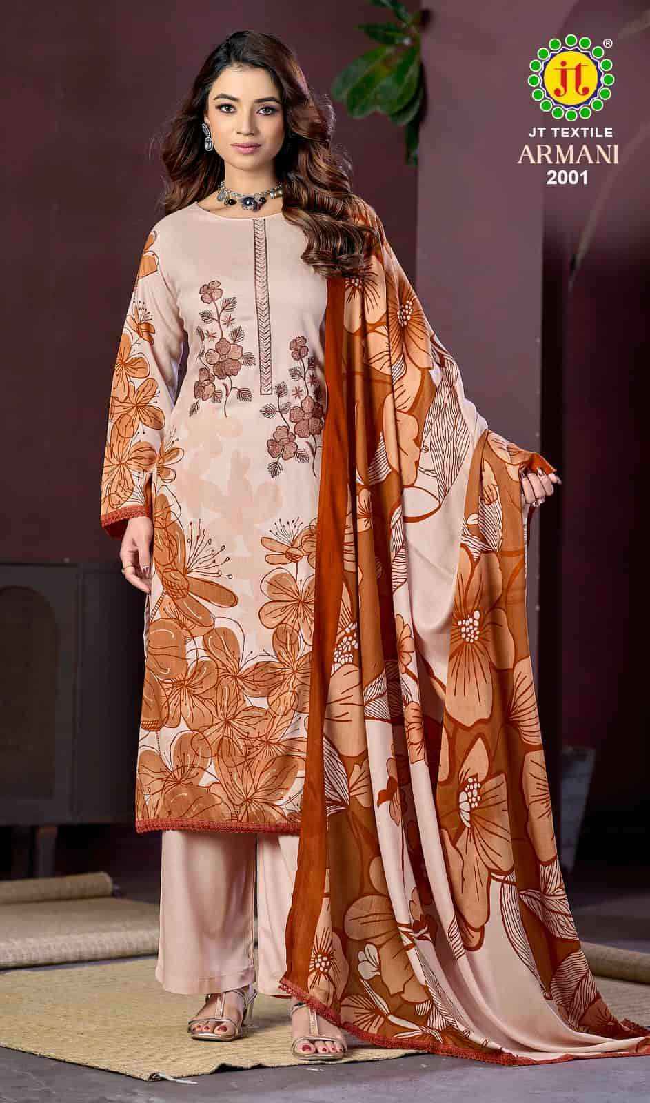 Jt Armani Vol 2 Fancy Rayon Dress Material Wholesale Collection ( 5 Pcs Catalog )