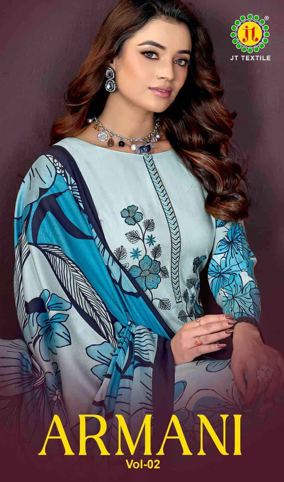 Jt Armani Vol 2 Fancy Rayon Dress Material Wholesale Collection ( 5 Pcs Catalog )