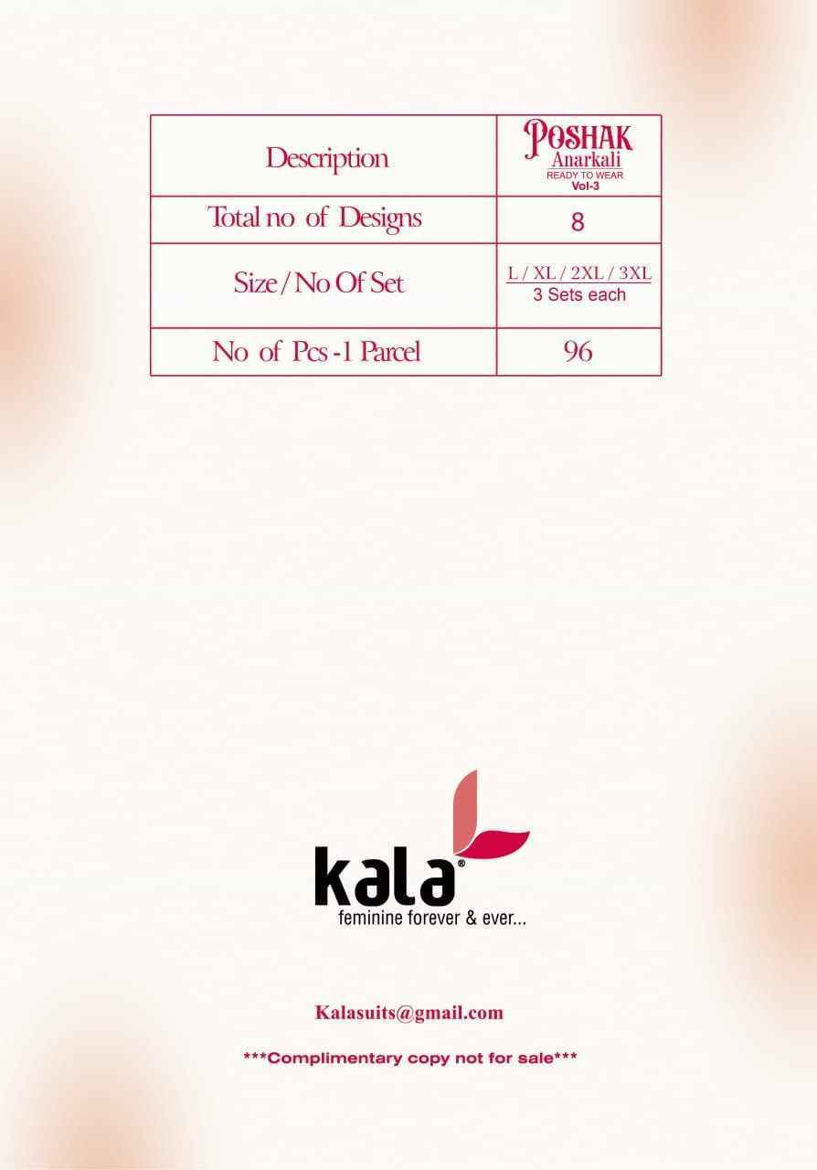 Kala Anarkali Vol 3 Readymade Cotton Dress Collection ( 8 Pcs Catalog )