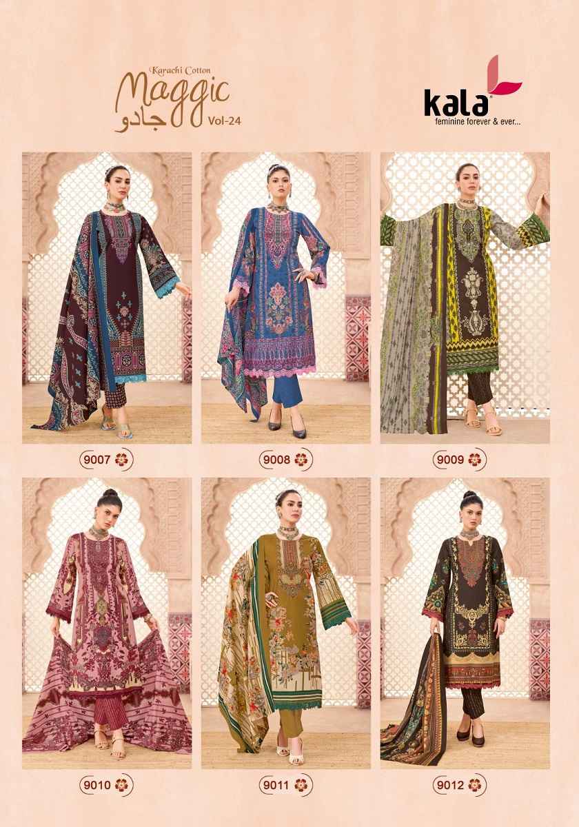 Kala Fashion Maggic Vol-24 Karachi Wholesale Dress Material Online Price ( 12 Pcs Catalogue )
