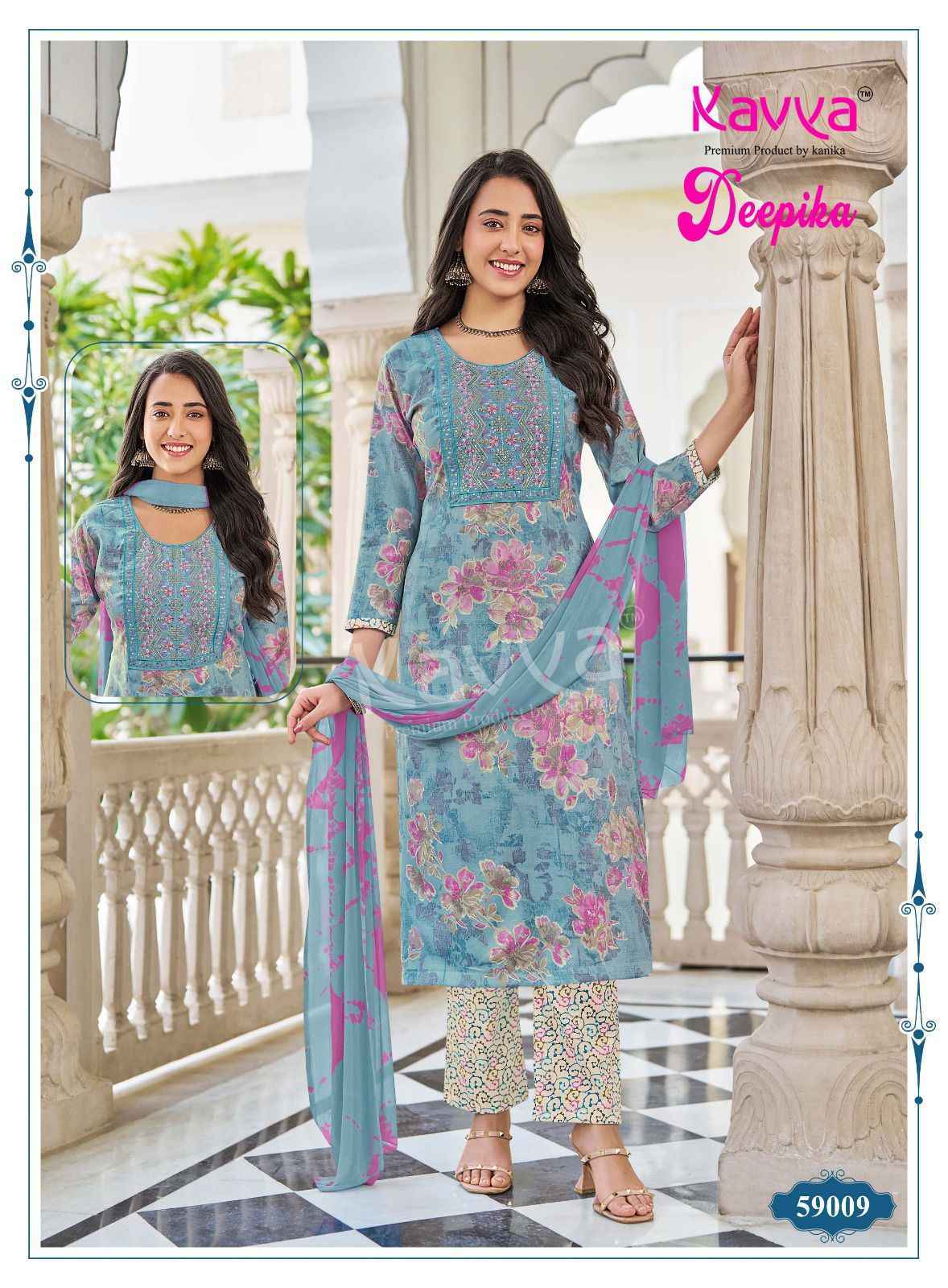 Kavya Deepika Vol 59 Capsule Readymade Suits Wholesale Surat ( 10 pcs Catalogue )