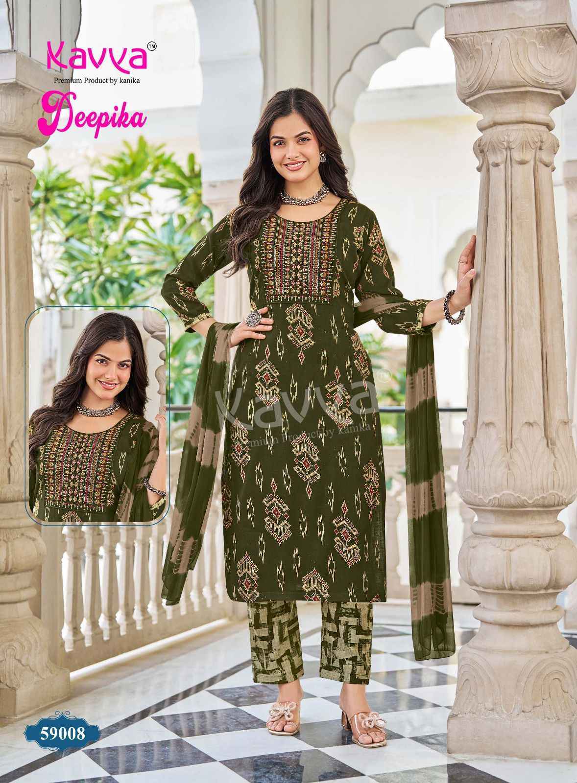 Kavya Deepika Vol 59 Capsule Readymade Suits Wholesale Surat ( 10 pcs Catalogue )