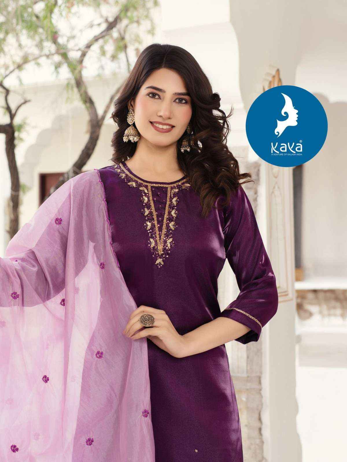 Kaya Aisha Premium Style Kurti Pant Dupatta Set Collection ( 4 Pcs Catalog )