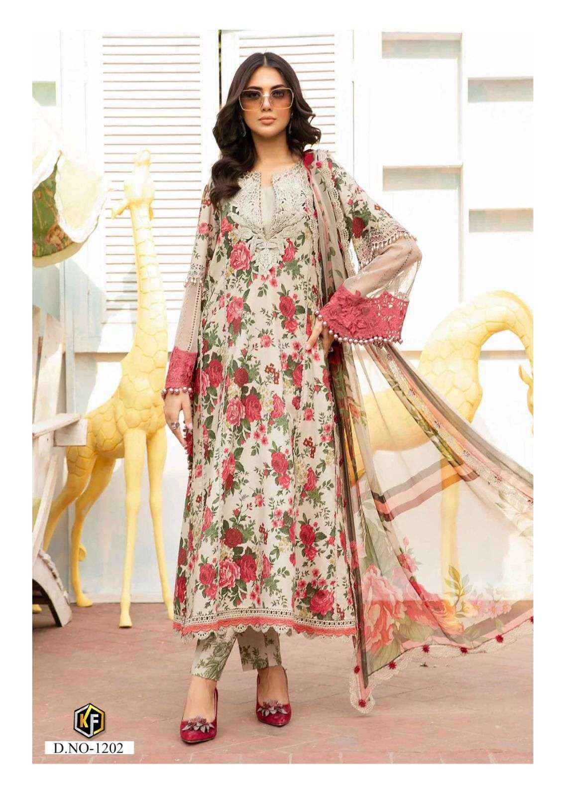 Keval Fab Kaneez Vol 12 Printed Paksitani Pure Cotton Dress Material ( 6 Pcs Catalogue )