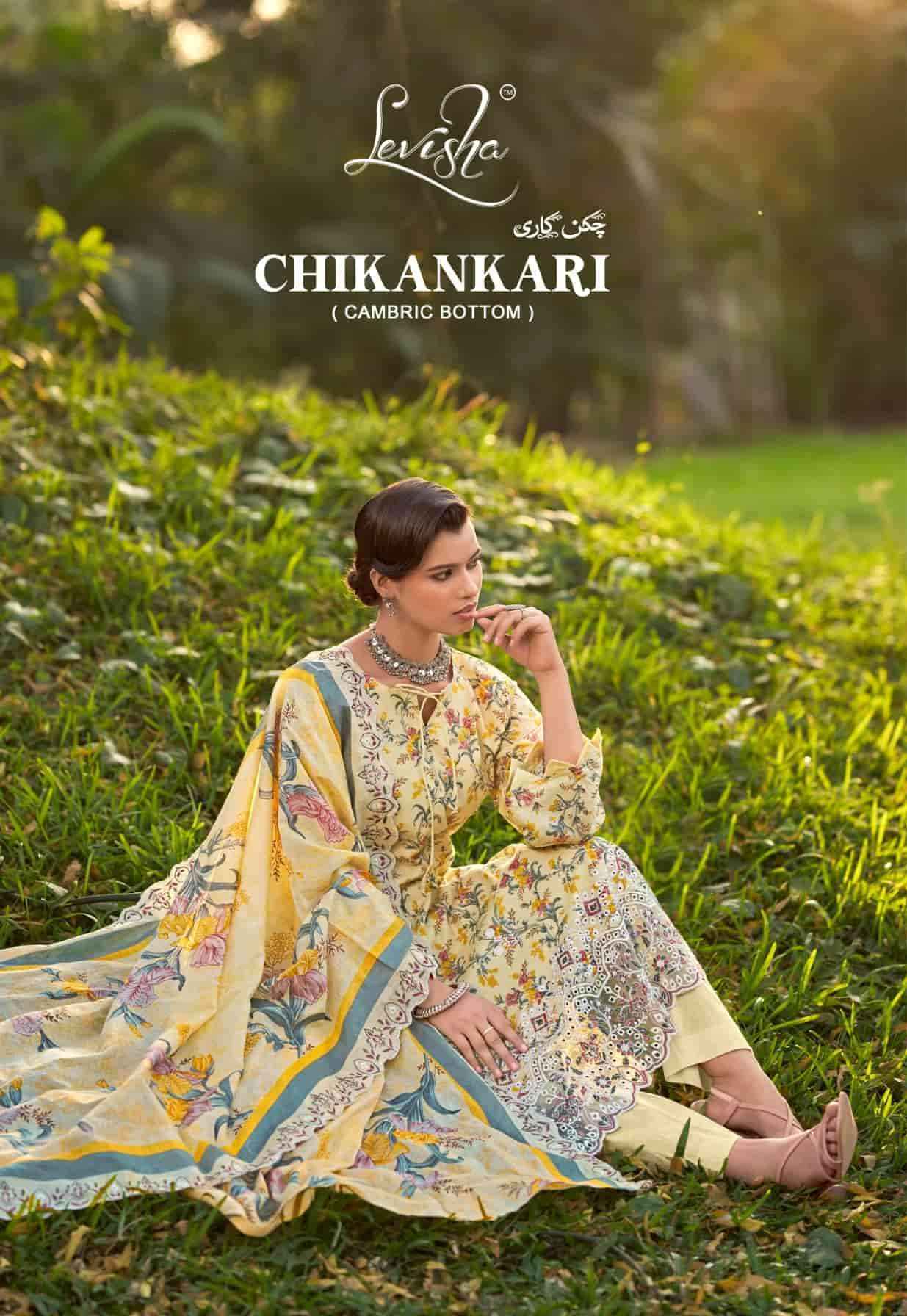 Levisha Chikakari Pure Lawn Cotton Dress Material Wholesale Online Price ( 6 Pcs Catalogue )
