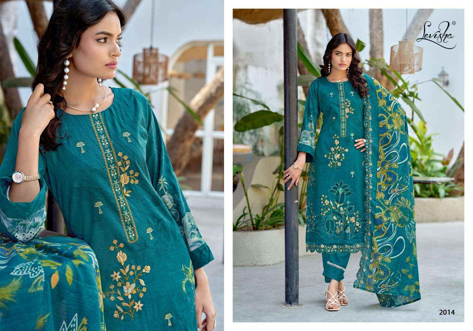 Levisha Mehbooba Vol 2 Cemric Lawn Cotton Dress Material Wholesale online Price ( 6 Pcs Catalogue )