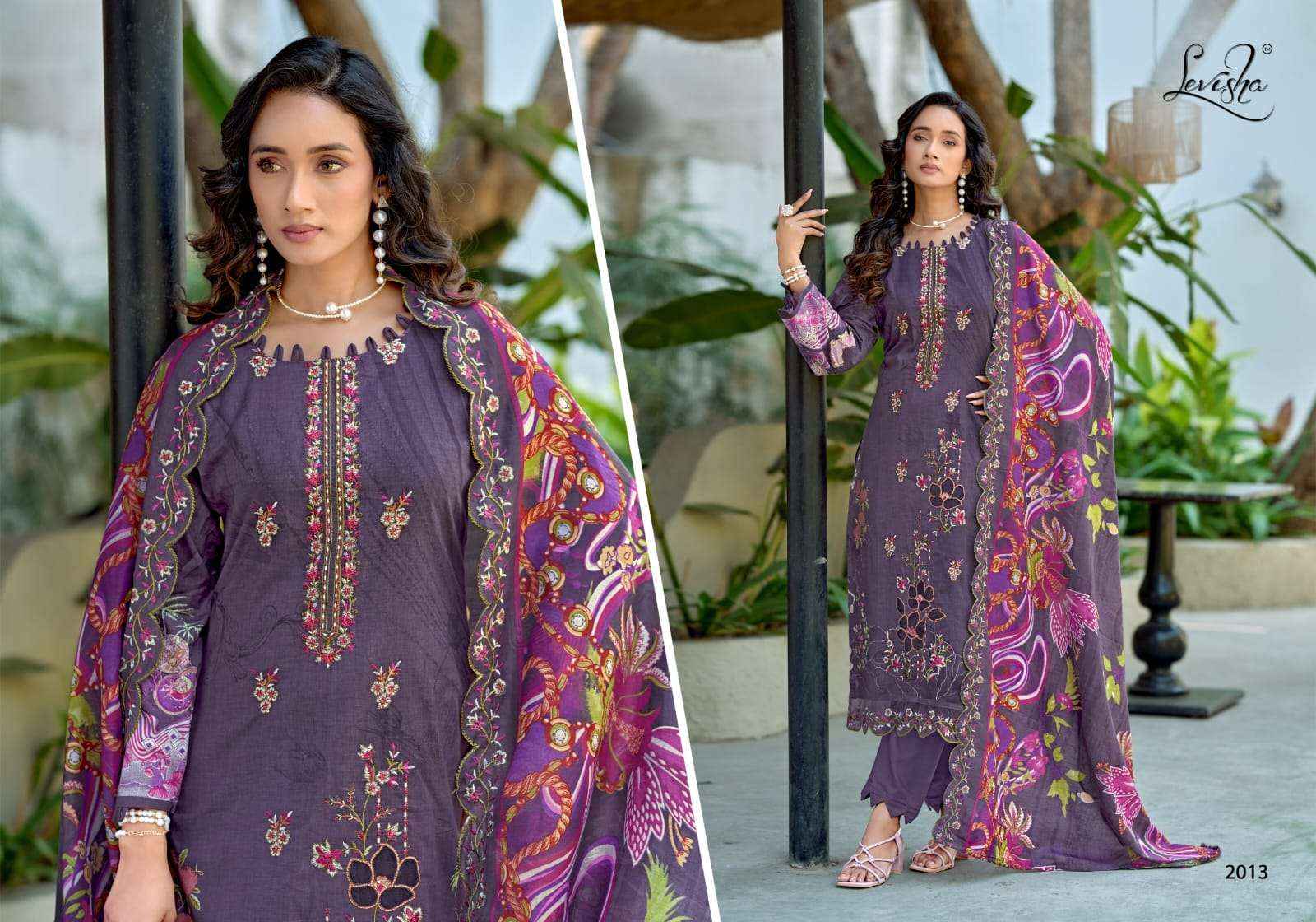 Levisha Mehbooba Vol 2 Cemric Lawn Cotton Dress Material Wholesale online Price ( 6 Pcs Catalogue )