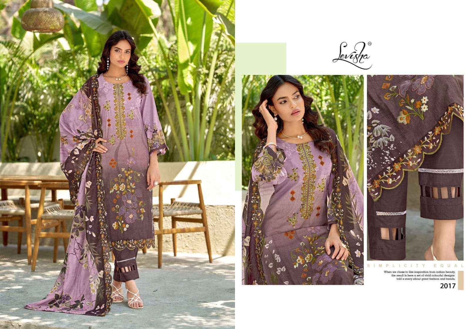 Levisha Mehbooba Vol 2 Cemric Lawn Cotton Dress Material Wholesale online Price ( 6 Pcs Catalogue )