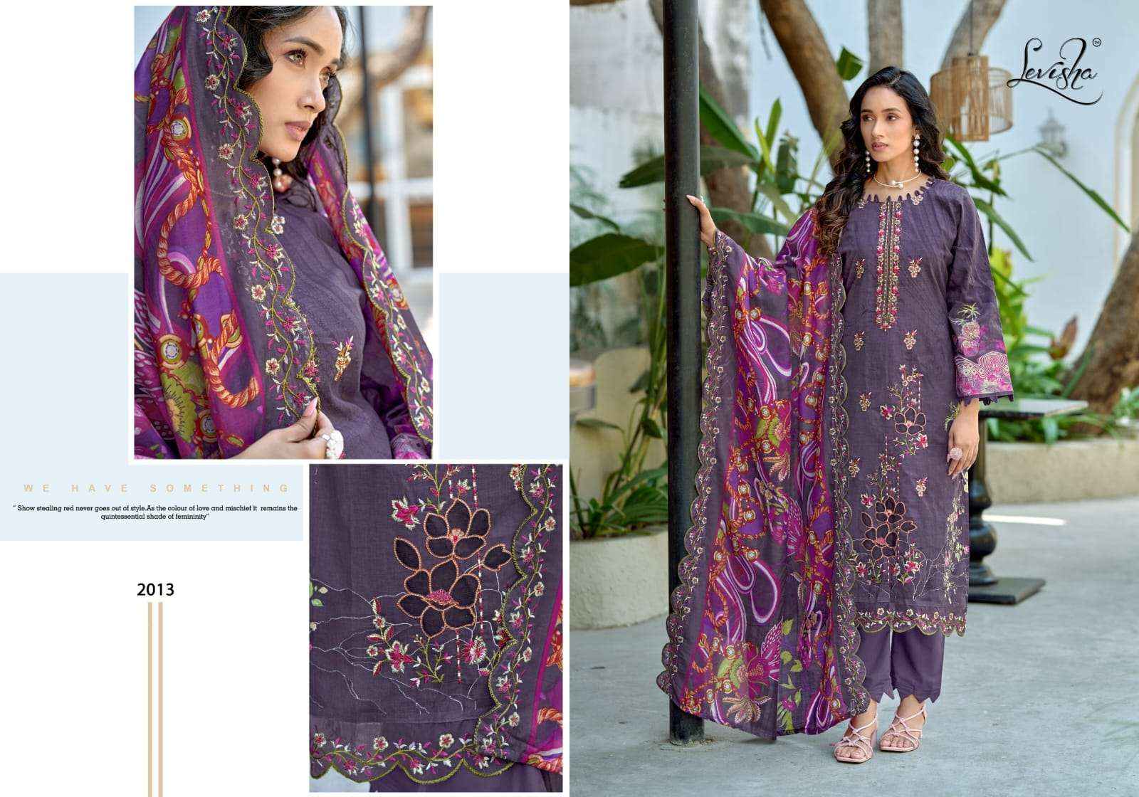 Levisha Mehbooba Vol 2 Cemric Lawn Cotton Dress Material Wholesale online Price ( 6 Pcs Catalogue )