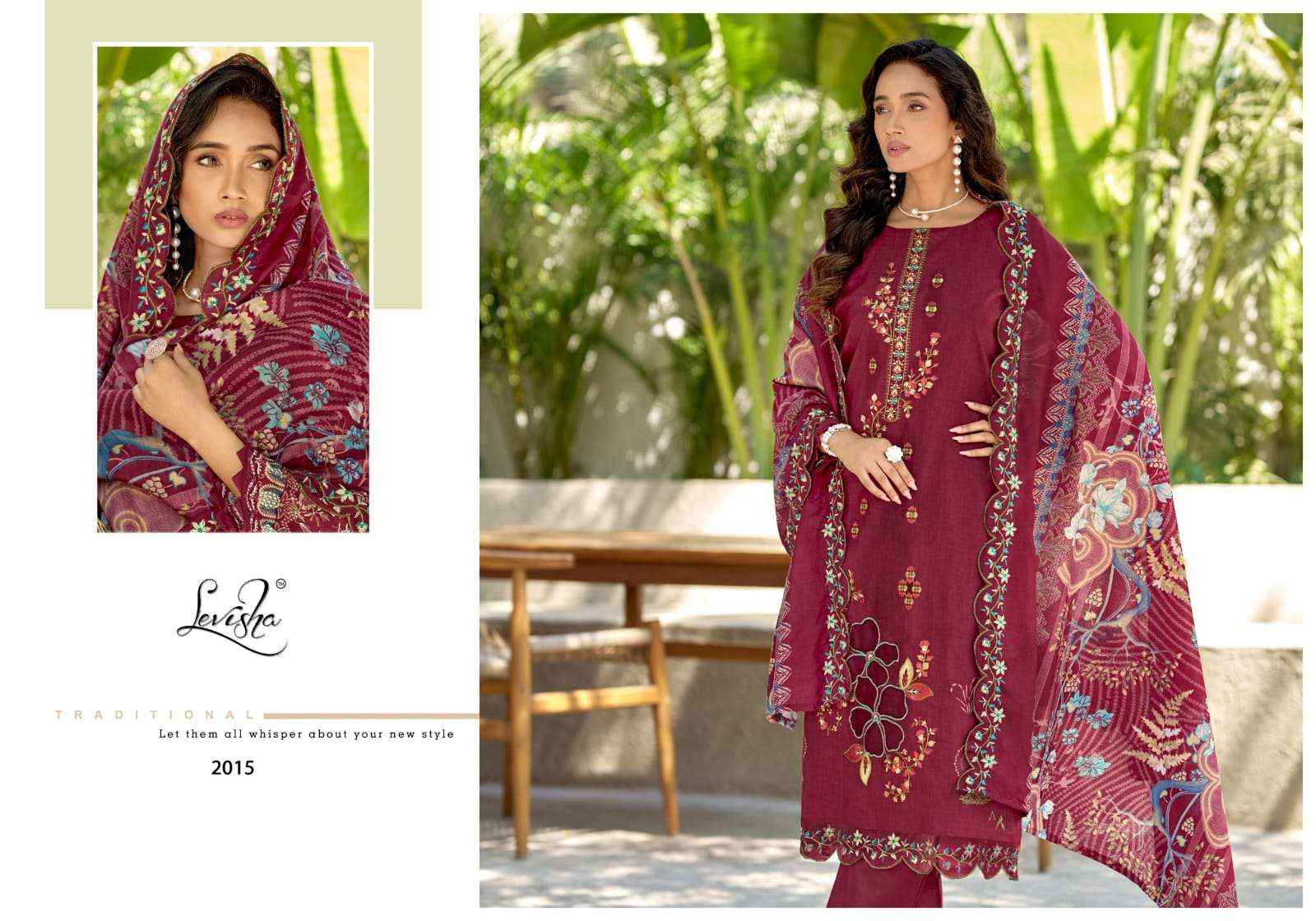 Levisha Mehbooba Vol 2 Cemric Lawn Cotton Dress Material Wholesale online Price ( 6 Pcs Catalogue )