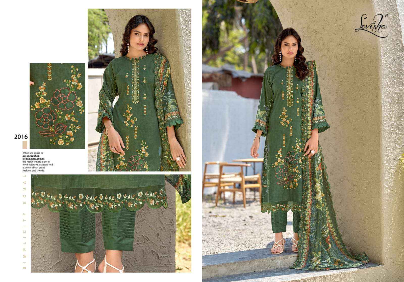 Levisha Mehbooba Vol 2 Cemric Lawn Cotton Dress Material Wholesale online Price ( 6 Pcs Catalogue )