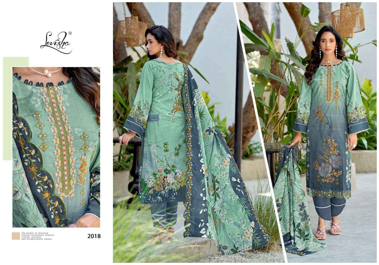 Levisha Mehbooba Vol 2 Cemric Lawn Cotton Dress Material Wholesale online Price ( 6 Pcs Catalogue )