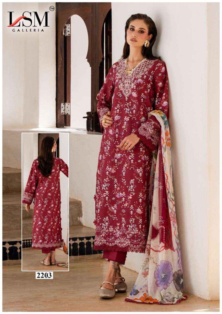 Lsm Parian Dream Vol 22 Lawn Cotton Dress Material Pakistani Suits Wholesale ( 6 Pcs Catalogue )