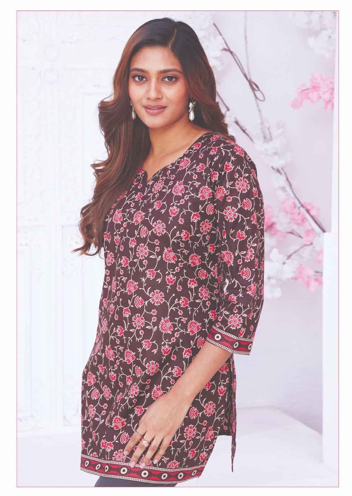 Mayur Creation Crystal Vol 8 Poplin Cotton Tunic Top Collection ( 12 Pcs Catalog )