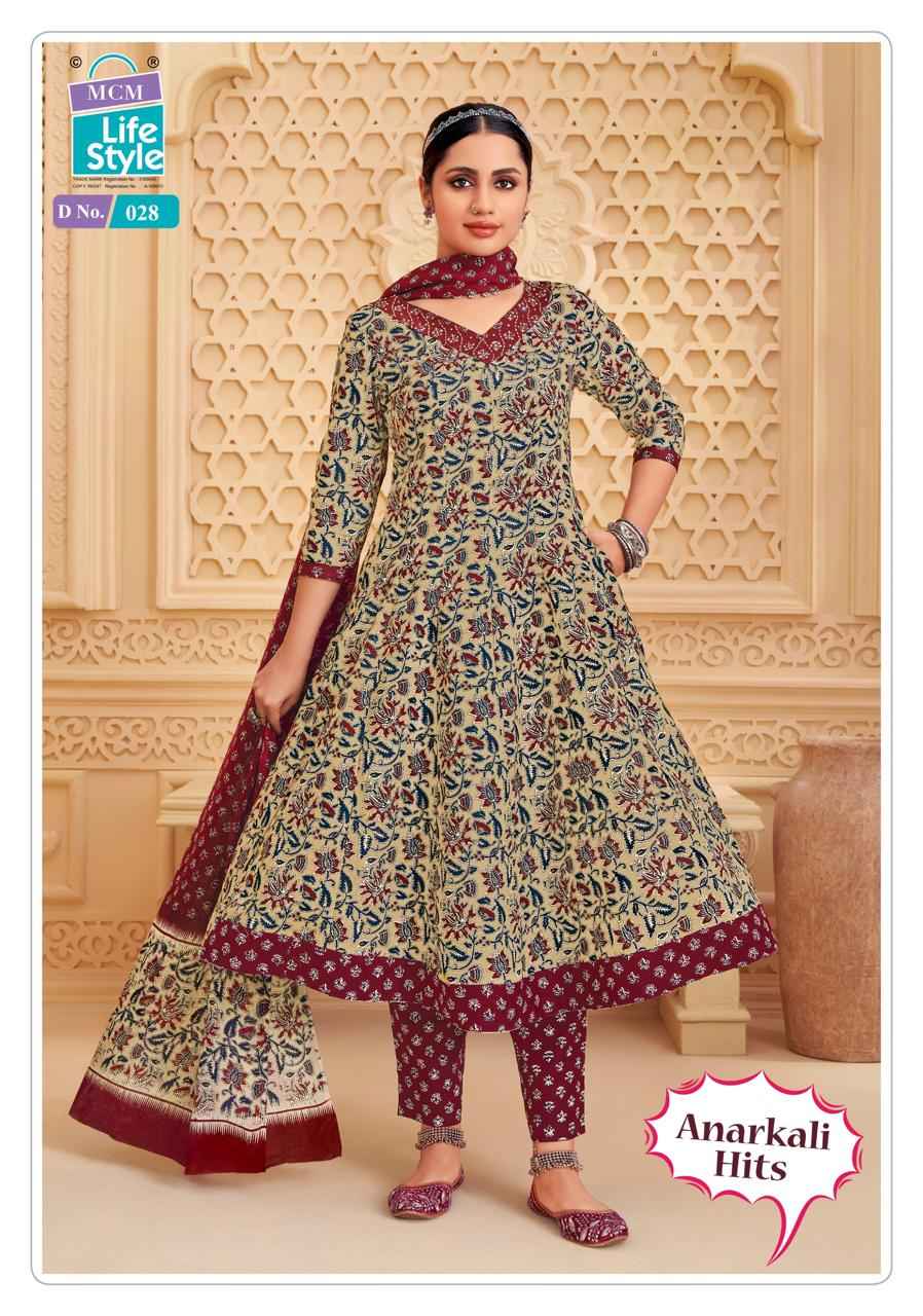 MCM Anarkali Hits Vol-1 Anarkali Style Kurti Pant With Dupatta Collection ( 10 Pcs Catalog )