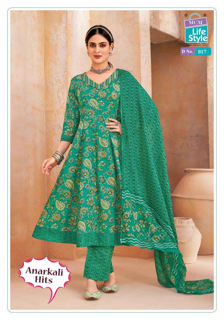 MCM Anarkali Hits Vol-1 Anarkali Style Kurti Pant With Dupatta Collection ( 10 Pcs Catalog )