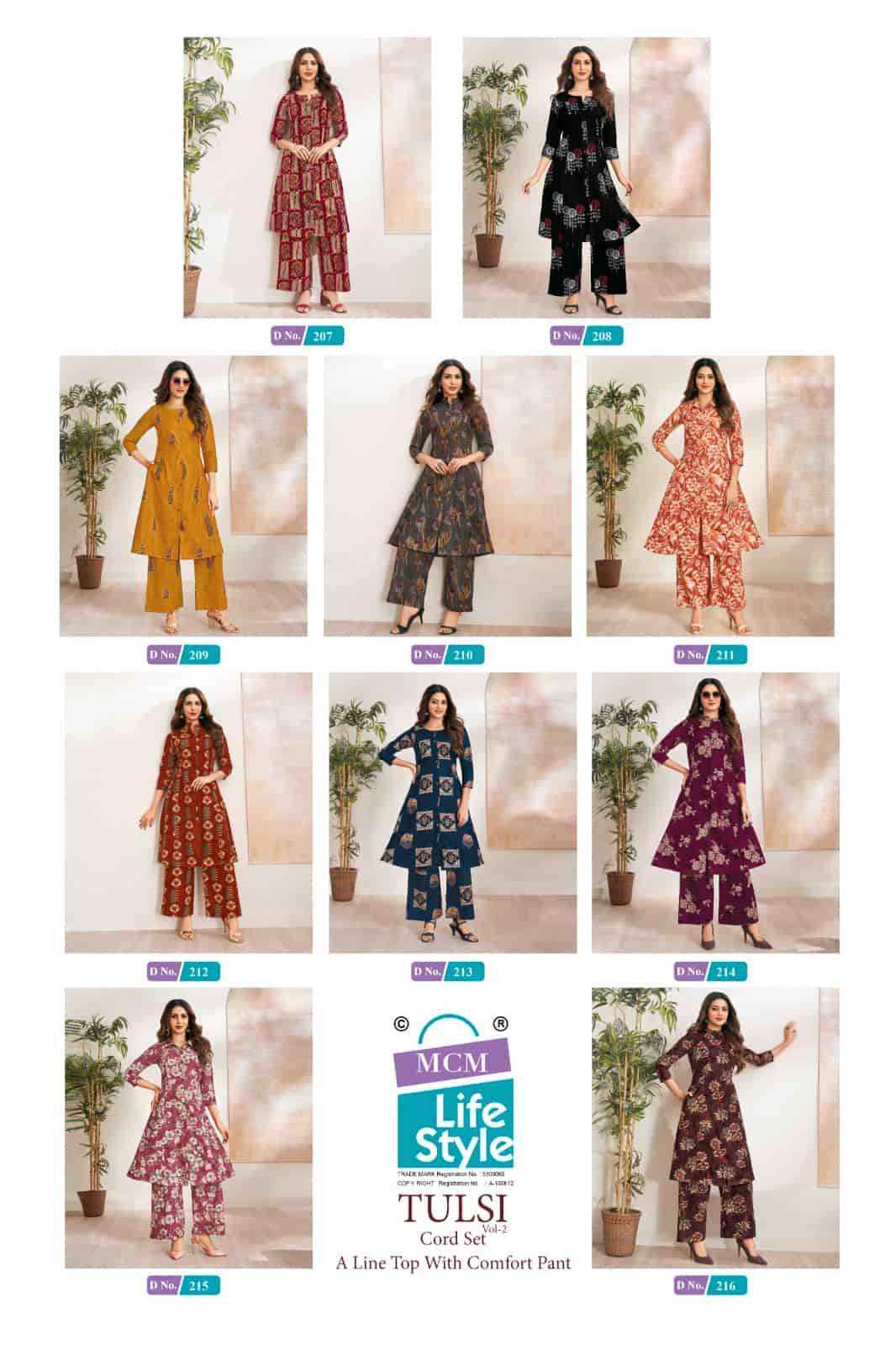Mcm Lifestyle Tulsi Vol 2 cotton Co Ord Set Wholesale Price ( 10 Pcs Catalogue )