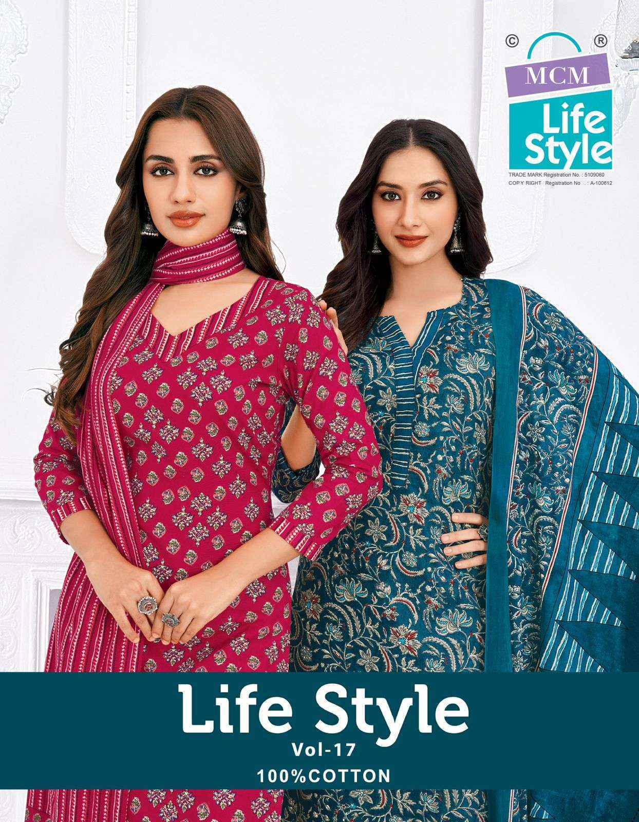 MCM Lifestyle Vol 17 Cotton Readymade Suits Wholesale Price ( 12 pcs Catalogue )