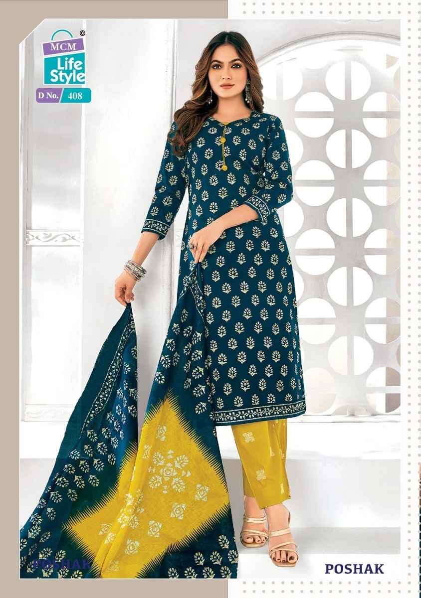 Mcm Poshak Vol-4 Pure Cotton Dress Material Wholesale Price ( 10 Pcs Catalogue )