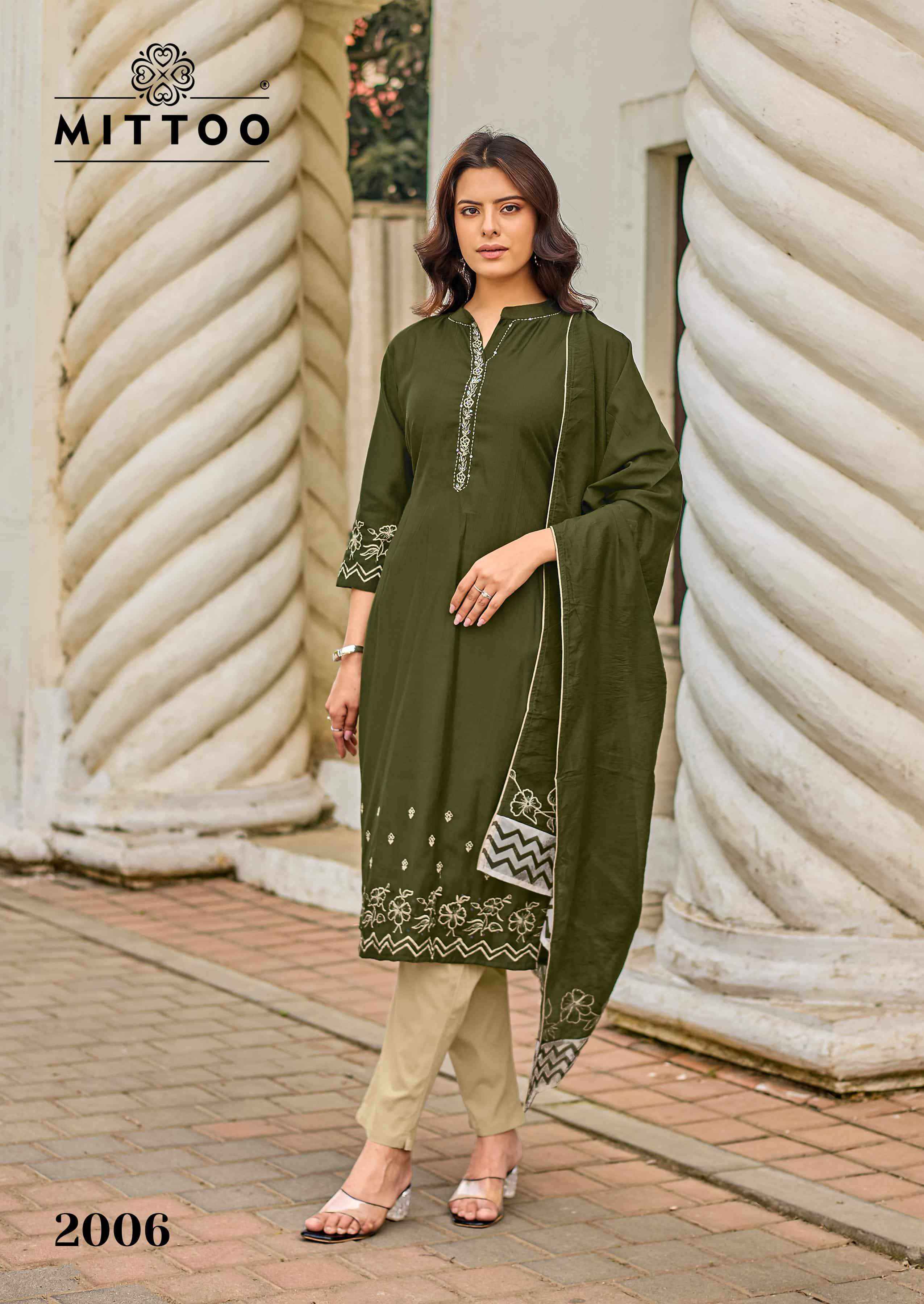 Mittoo Roopkala Premium Designs Kurti Bottom Dupatta Set Wholesale Collection ( 6 Pcs Catalog )