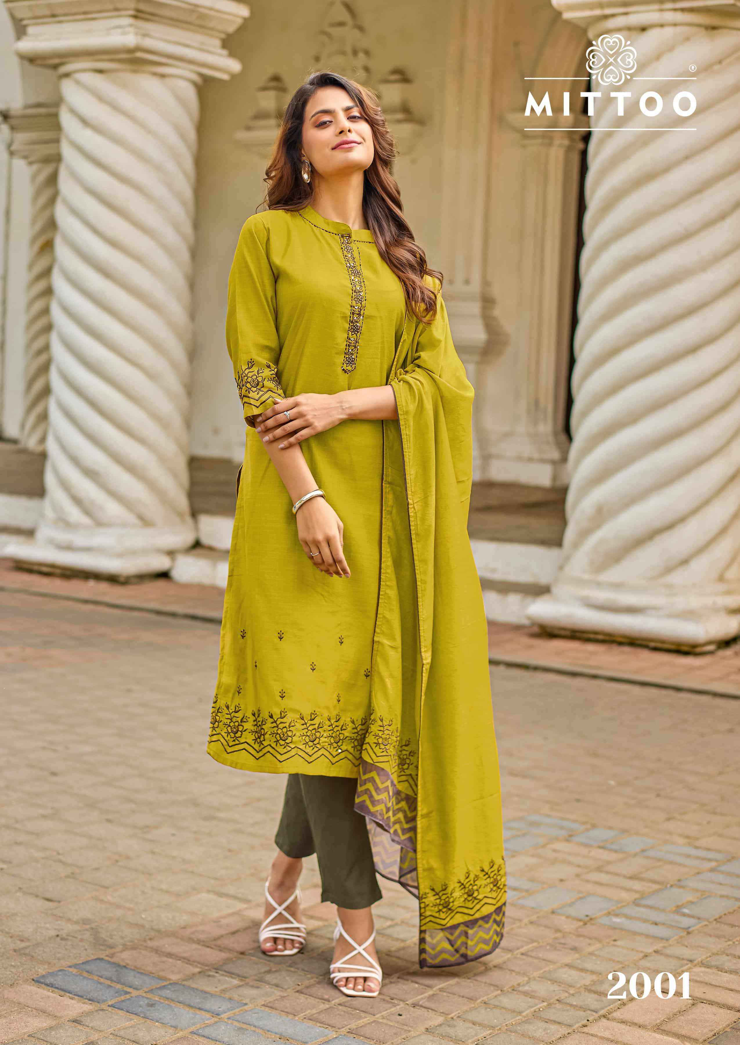 Mittoo Roopkala Premium Designs Kurti Bottom Dupatta Set Wholesale Collection ( 6 Pcs Catalog )