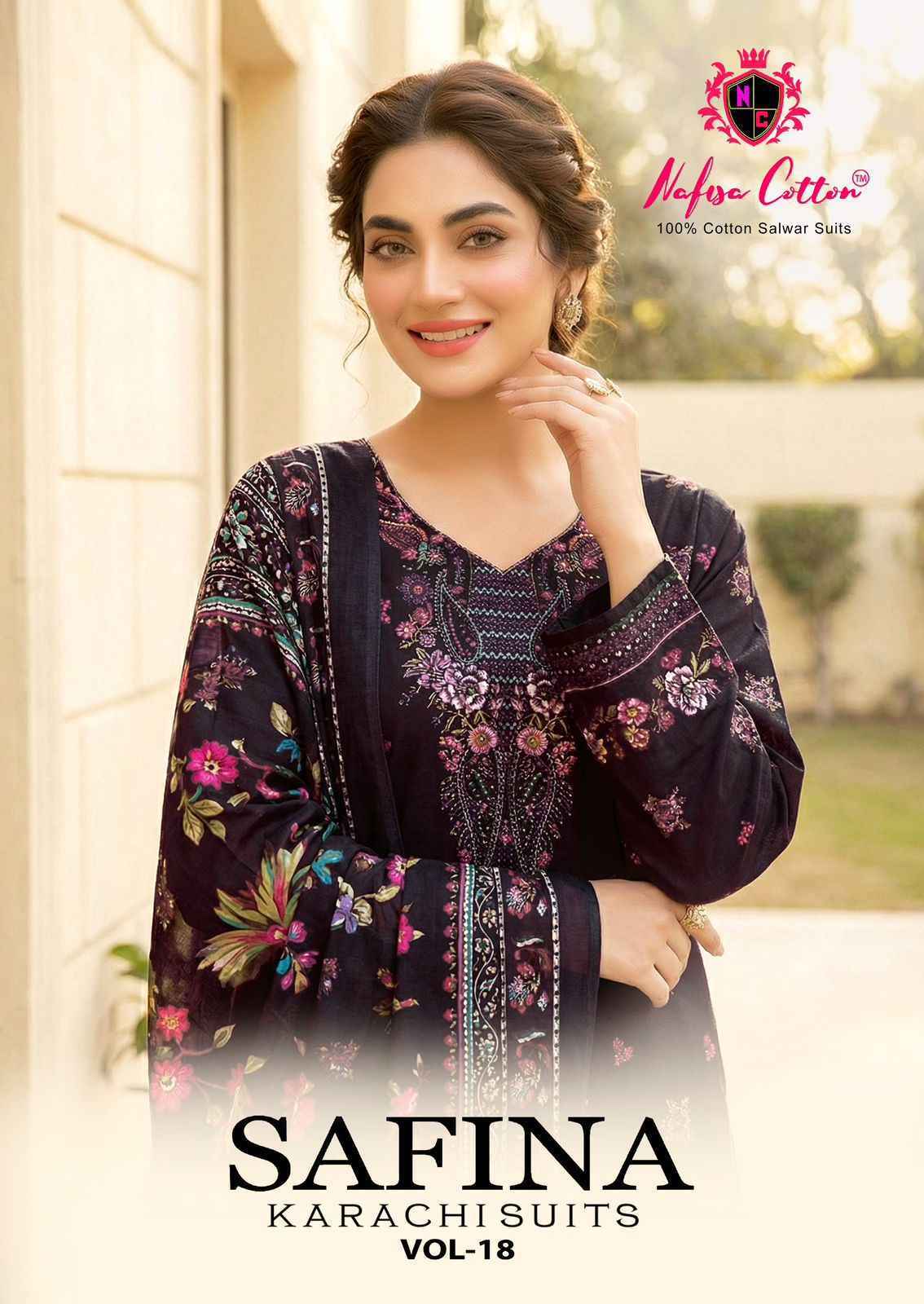 Nafisa Cotton Safina Vol 18 Cotton Dress Material Wholesale Collection ( 6 Pcs Catalog )