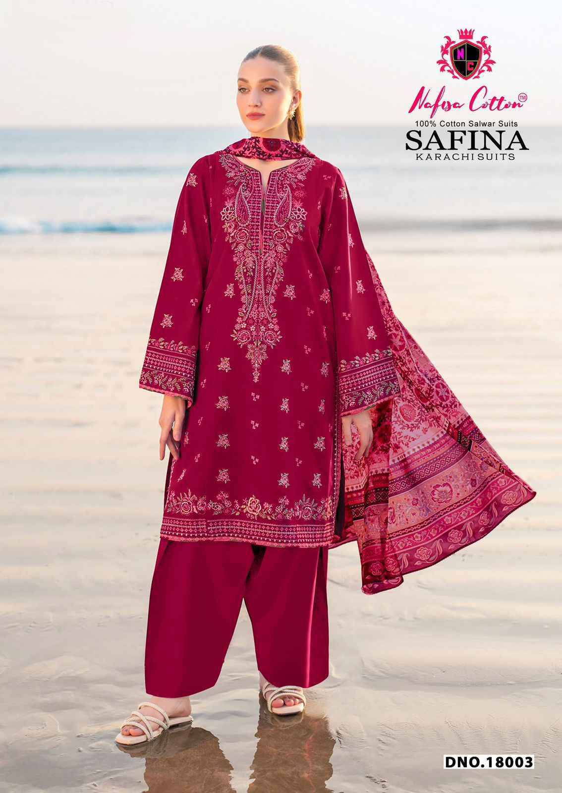 Nafisa Cotton Safina Vol 18 Cotton Dress Material Wholesale Collection ( 6 Pcs Catalog )