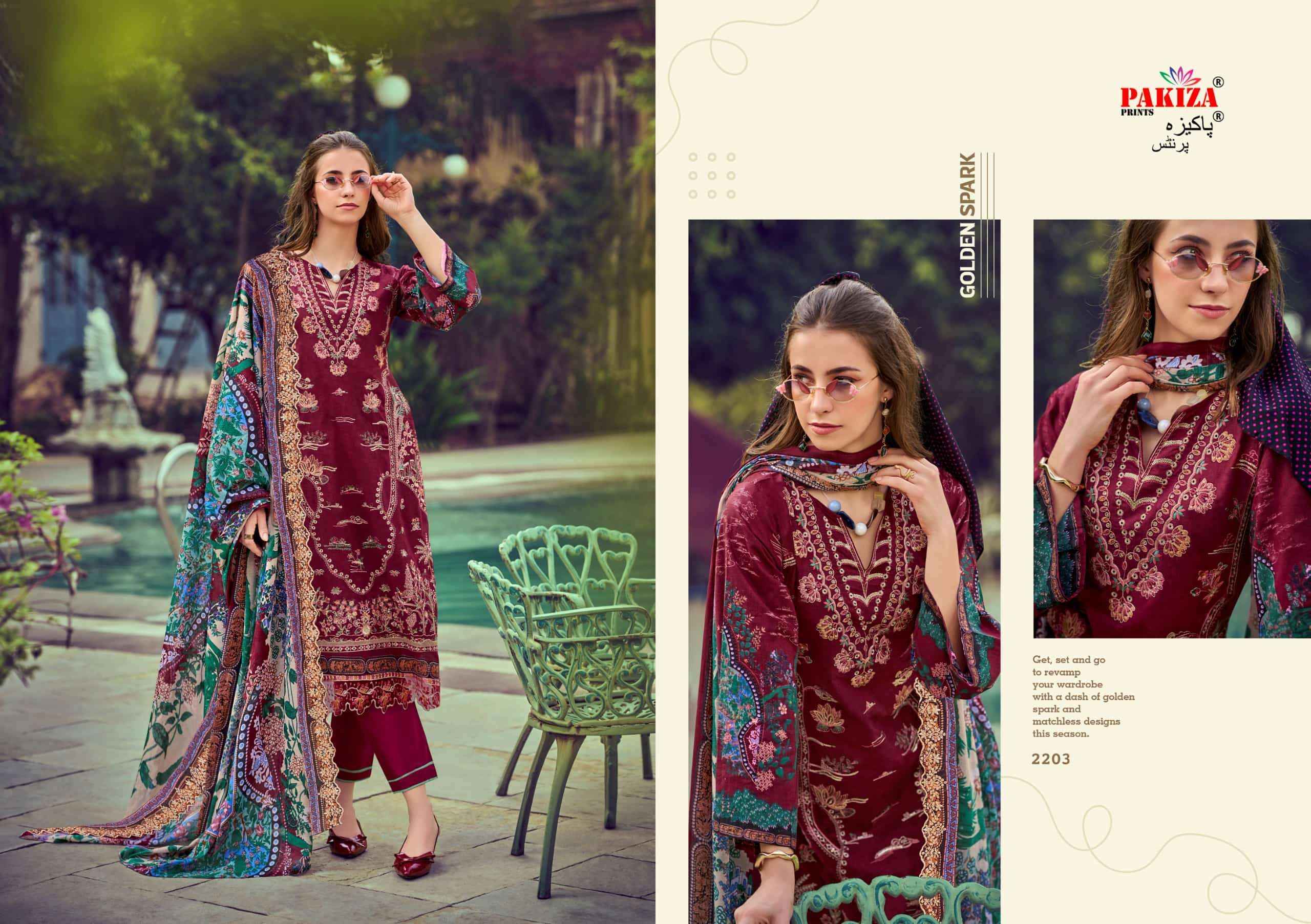 Pakiza Prints Farah Vol 22 Lawn Cotton pakistani Dress Material Wholesale Price ( 10 Pcs Catalogue )