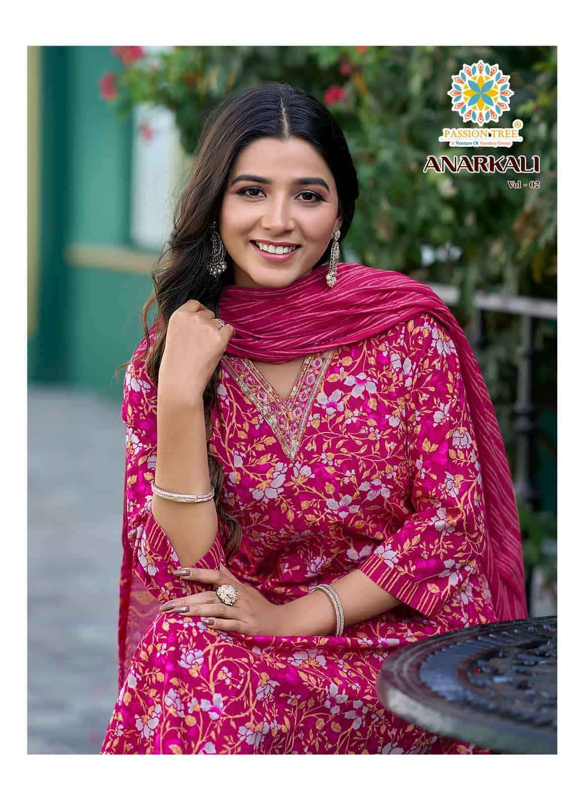 Passion Tree Anarkali Vol 2 Cotton Anarkali Suit Wholesale Online Price ( 8 Pcs Catalogue )