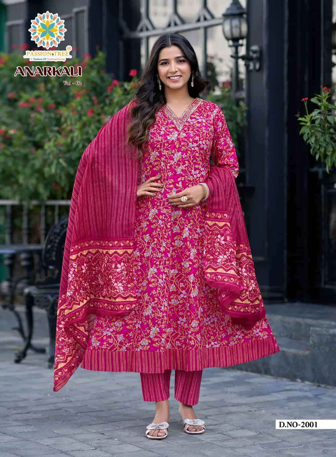 Passion Tree Anarkali Vol 2 Cotton Anarkali Suit Wholesale Online Price ( 8 Pcs Catalogue )