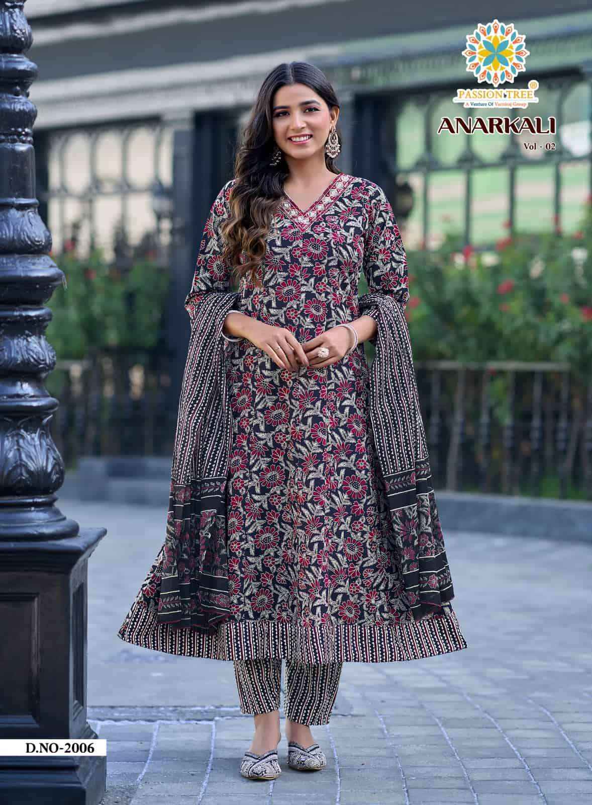 Passion Tree Anarkali Vol 2 Cotton Anarkali Suit Wholesale Online Price ( 8 Pcs Catalogue )