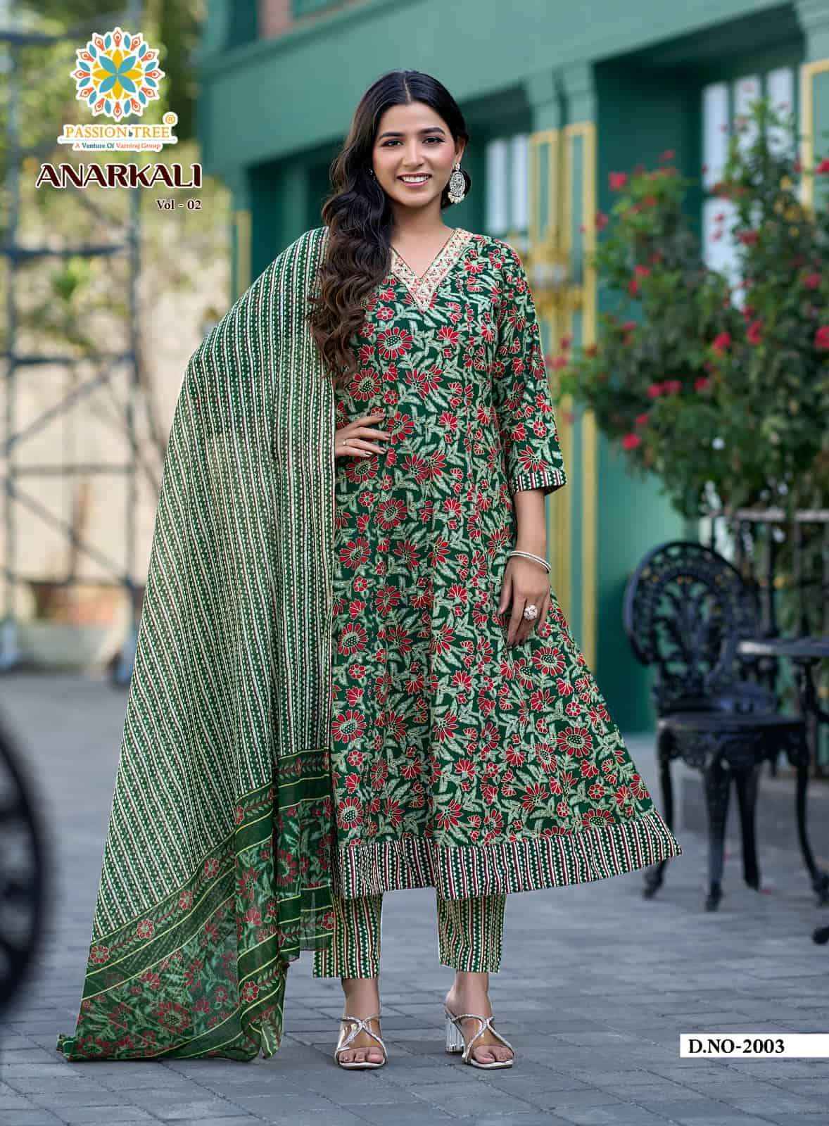 Passion Tree Anarkali Vol 2 Cotton Anarkali Suit Wholesale Online Price ( 8 Pcs Catalogue )