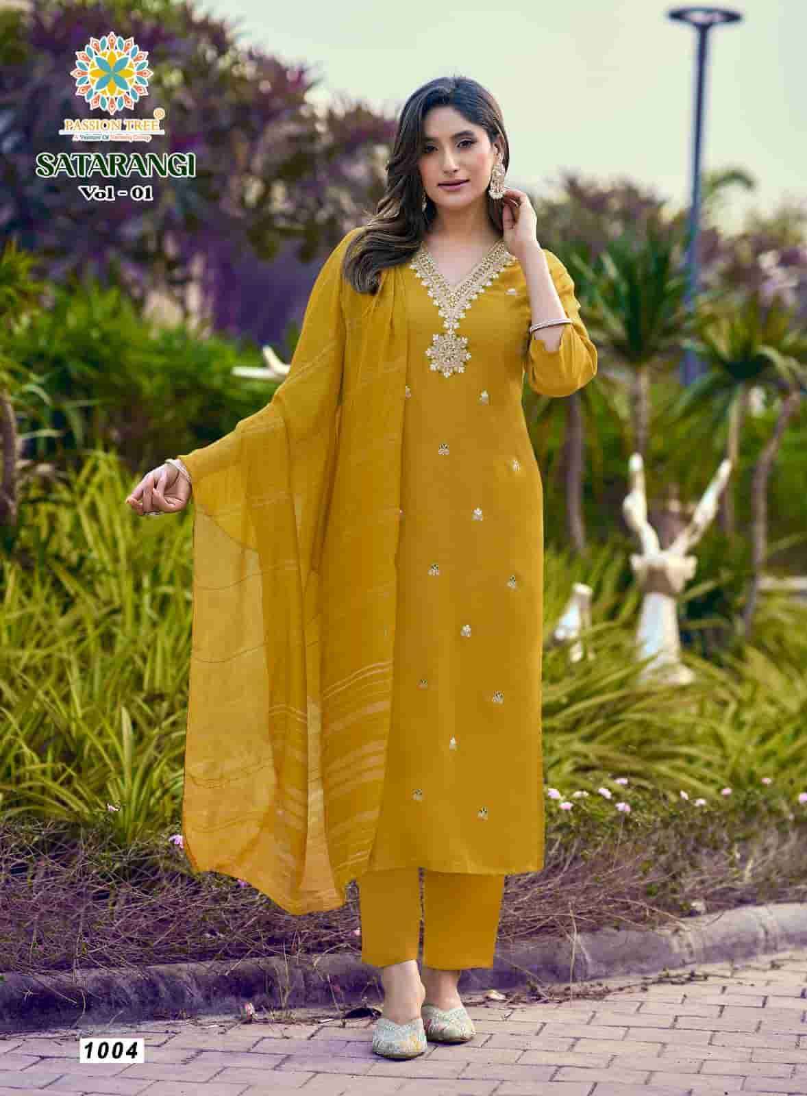 Passion Tree Satarangi Vol 1 Fancy Kurti Bottom Dupatta Collection ( 9 Pcs Catalog )